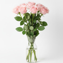 DOCENA DE ROSAS ROSAS 60 CM