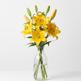 5 TALLOS LILIUM AMARILLO