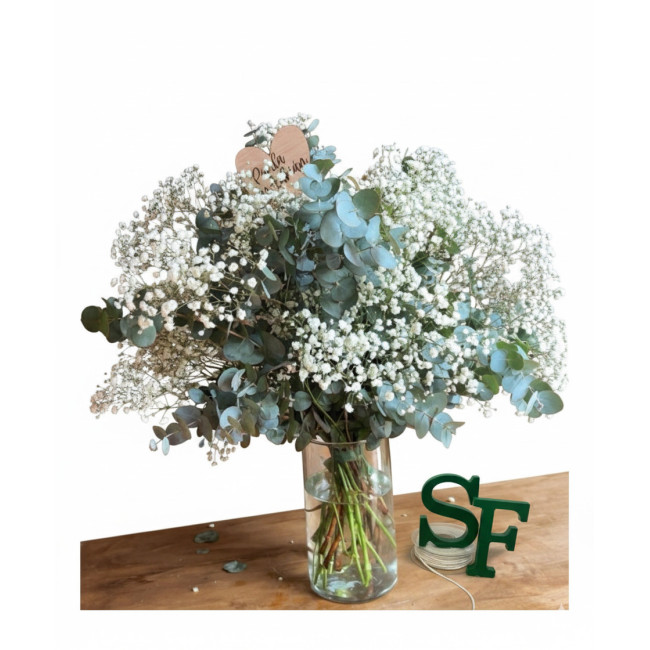 Ramo Eternidad de Eucalipto y Paniculata | Hazlo tú mismo con flores nacionales