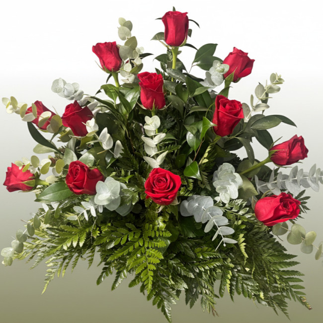 **Centro de flores “Mémora” con rosas rojas – Especial Todos los Santos | Hazlo tú mismo**