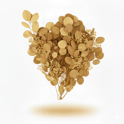 **Eucalipto Populus Oro | Decoración Navideña Cálida y Festiva**