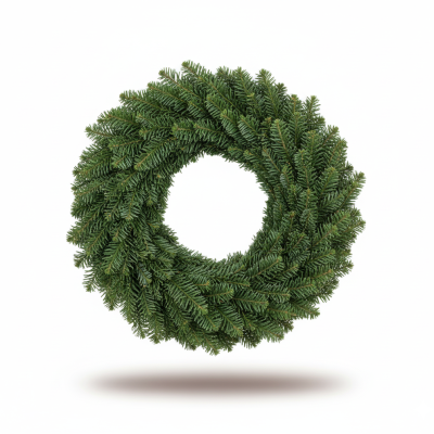 **Corona de Nobilis | Decoración Navideña Natural y Elegante**