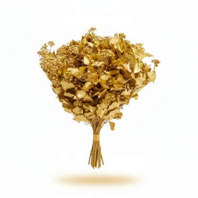 Hiedra Arbórea Oro  | Decoración Navideña Vibrante y Festiva