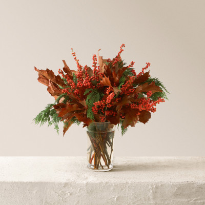 Ramo Roble Navideño DIY diseñado por Irati Tamarit – flores frescas de agricultores nacionales